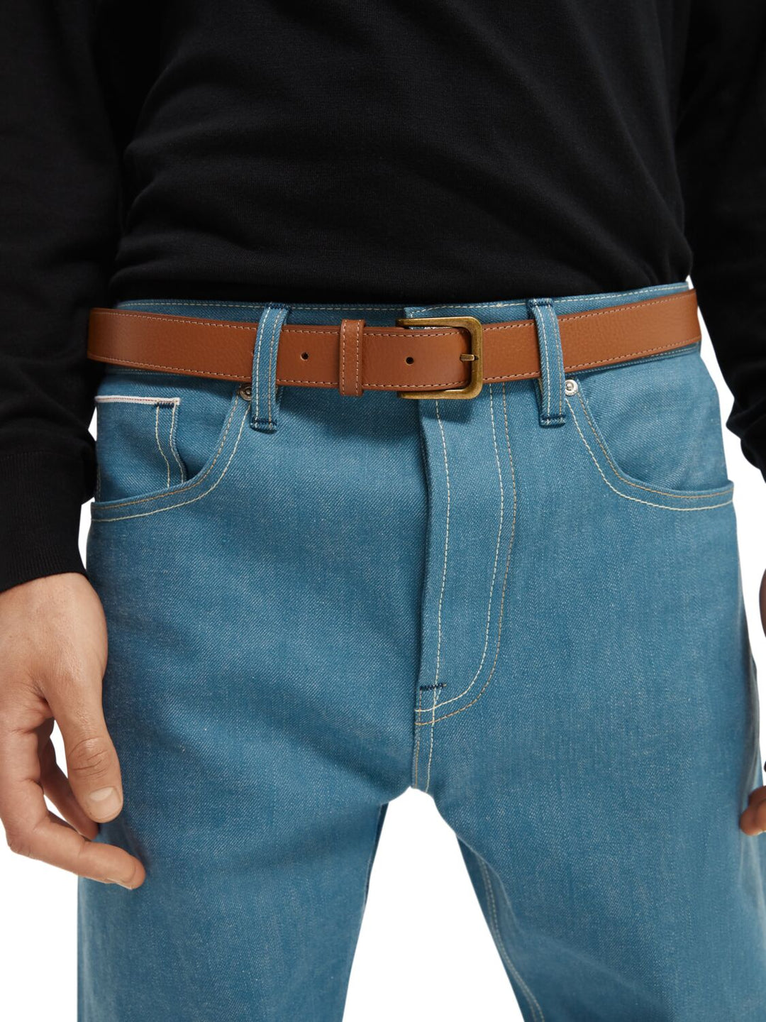 Classic Leather Belt in Teak | Buster McGee Daylesford