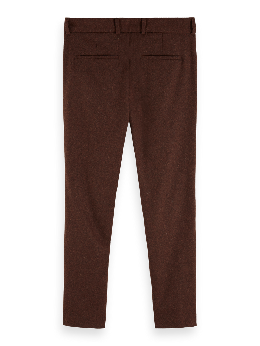 Scotch & Soda - Stuart Stretch Wool-Blend Chino in Brown Melange | Buster McGee