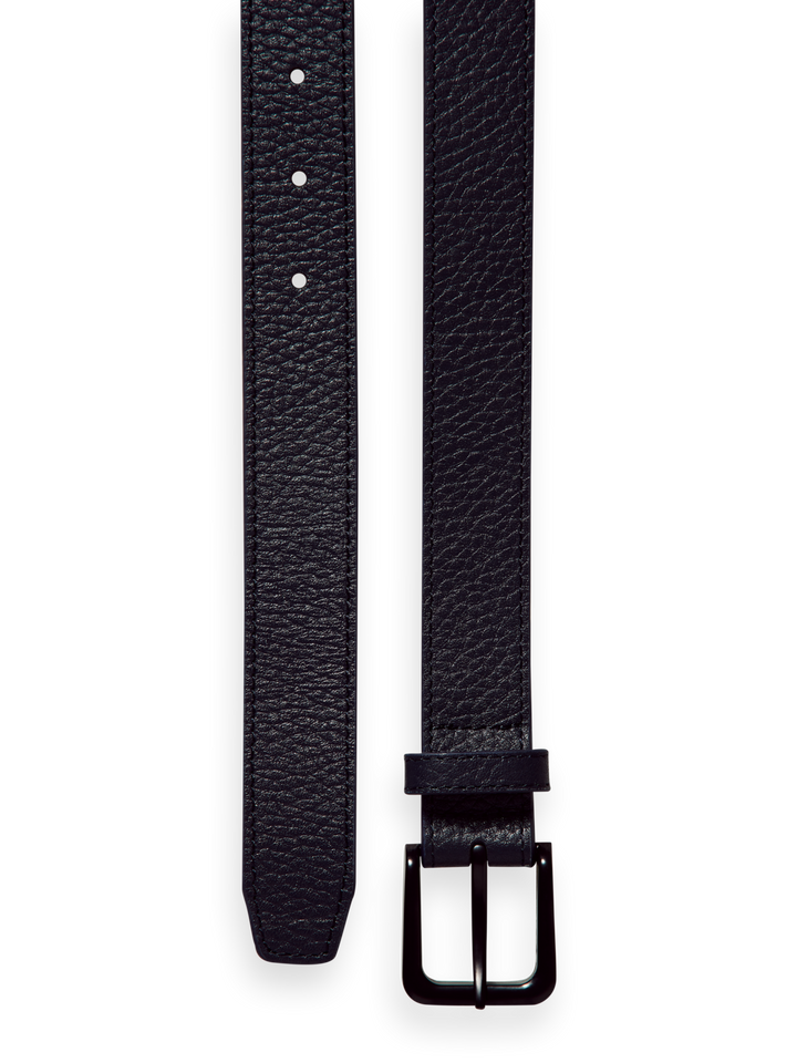 Scotch & Soda - Classic Leather Belt in Night | Buster McGee Daylesford
