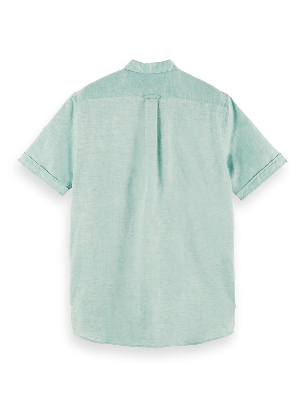 Linen and Organic Cotton Blend Polo in Sage Melange | Buster McGee