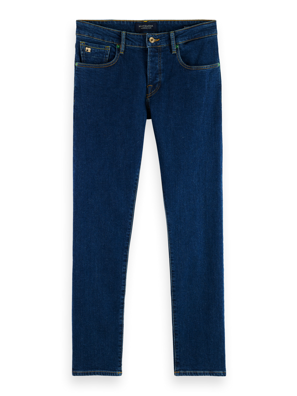Ralston Enigma Blue Regular Slim Fit Jeans in Recycled Cotton | Buster McGee