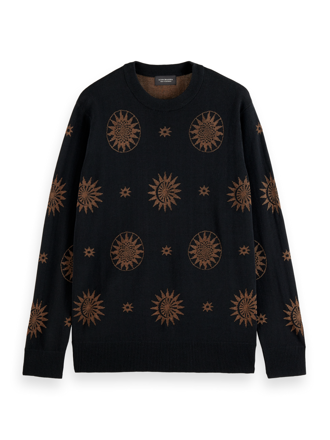 Lightweight Jacquard Crewneck Pullover Combo A 0217 | Buster McGee Daylesford