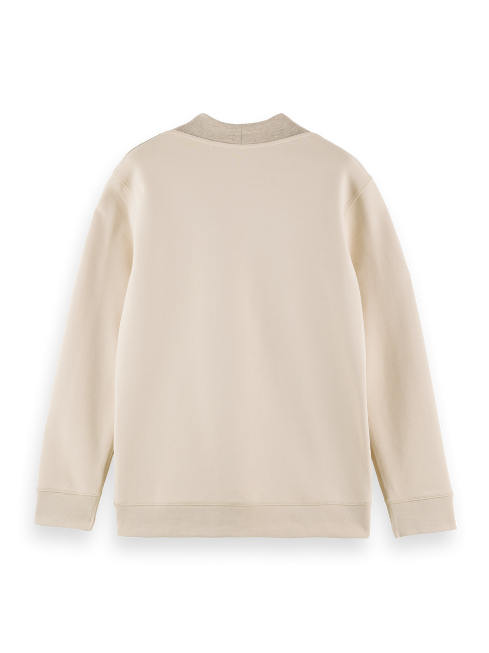 Mixed Quality Mock Neck Sweater in Artic White | Buster McGee Daylesford