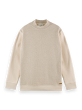 Mixed Quality Mock Neck Sweater in Artic White | Buster McGee Daylesford