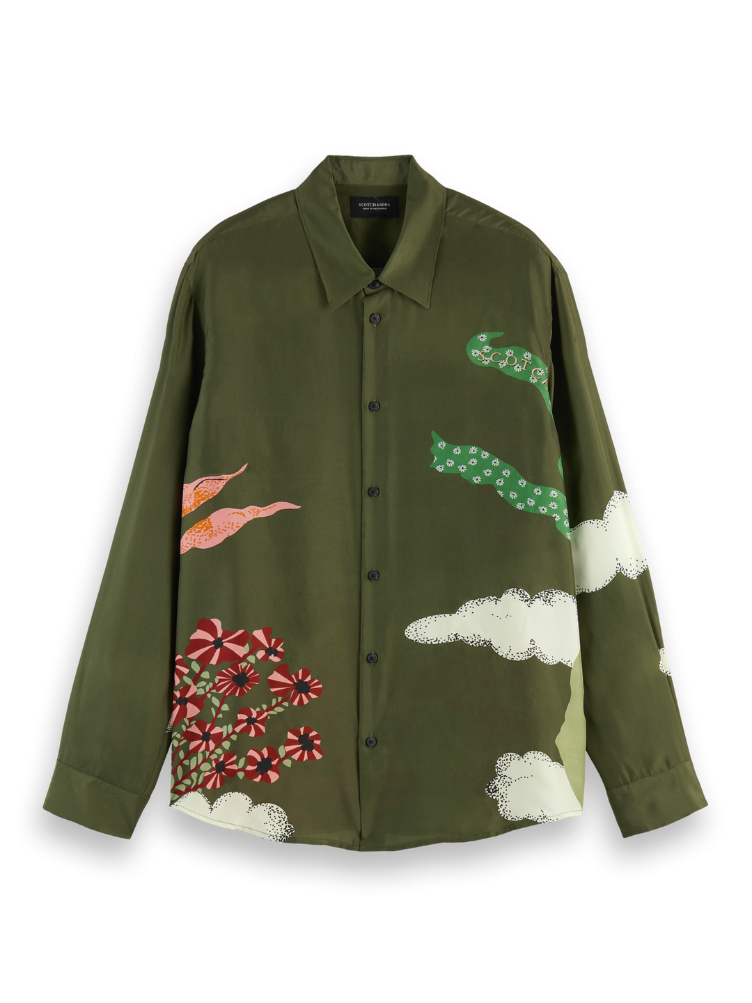 Amelia Earhart Printed Silk Relaxed Fit Shirt Combo A | Buster McGee