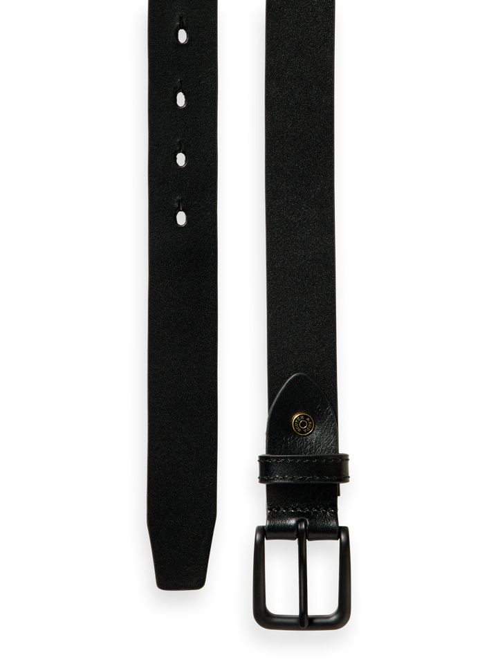 Classic Leather Belt in Black | Buster McGee Daylesford
