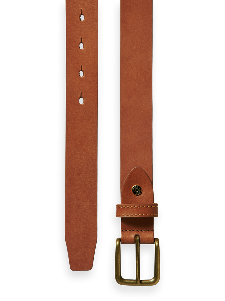 Classic Leather Belt in Cognac | Buster McGee Daylesford