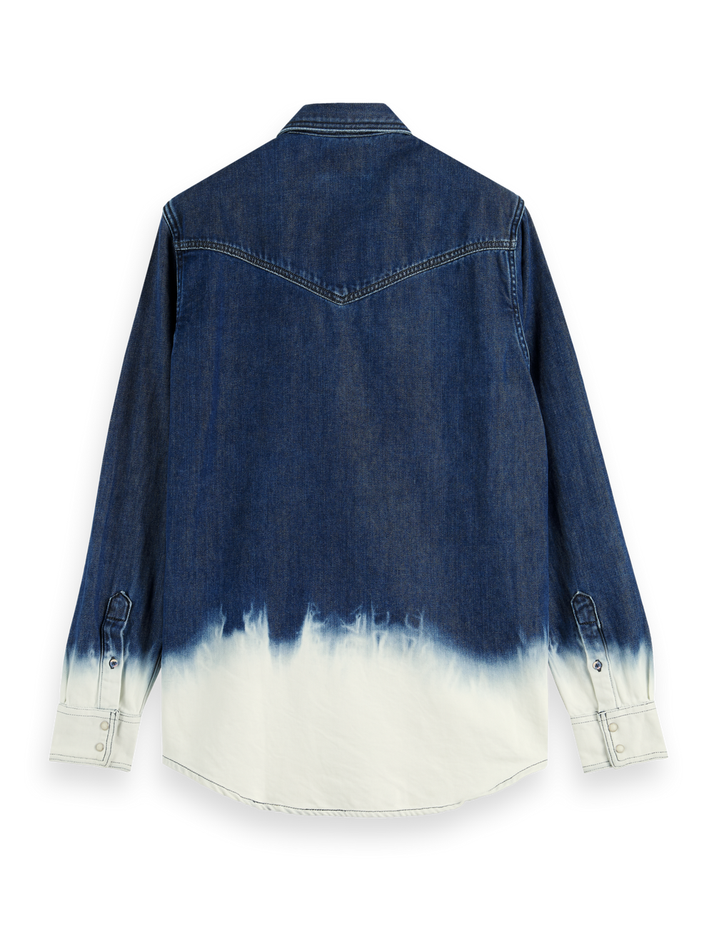 Dip Dye Iconic Denim Western Shirt in Indigo | Buster McGee