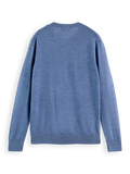 Essentials Crewneck Pullover in Cosmos Blue Melange | Buster McGee