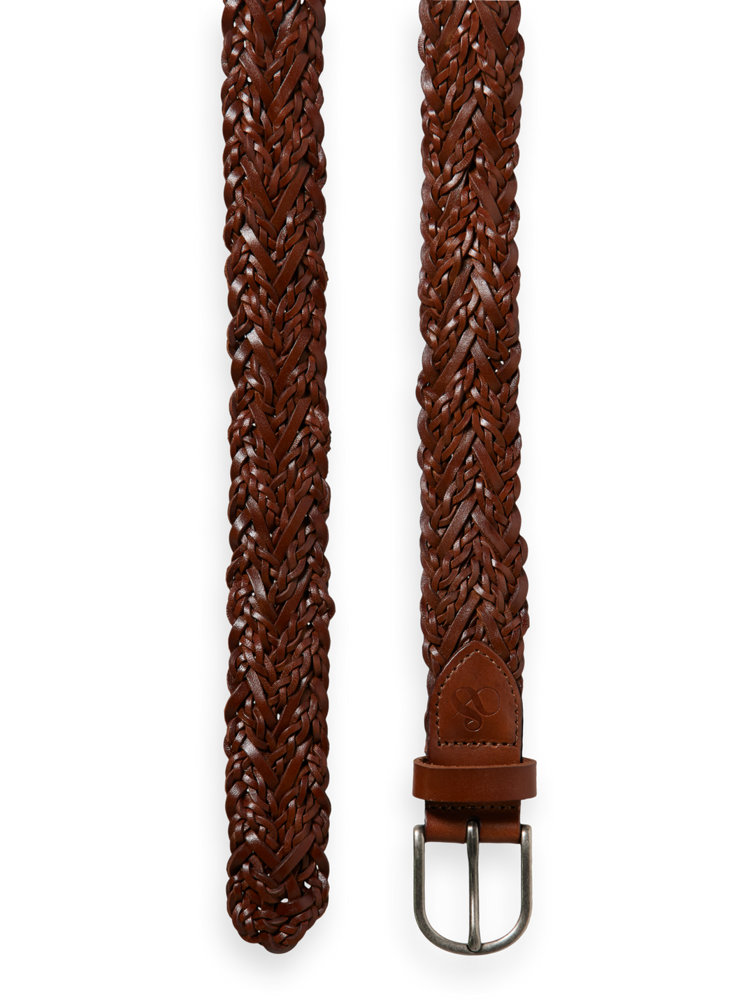 Braided Leather Belt in Cognac | Buster McGee