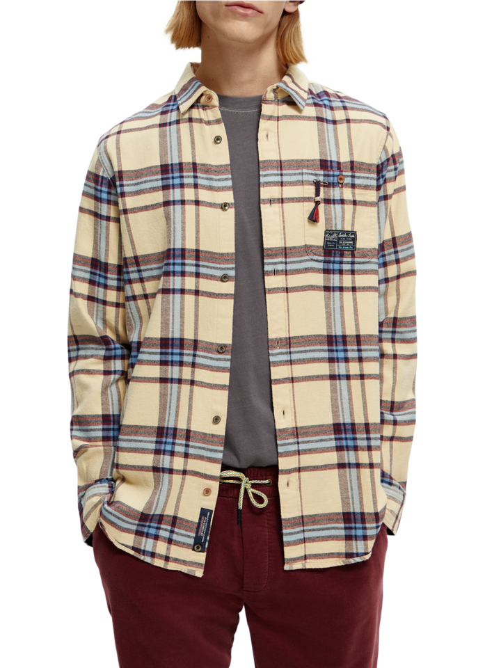 Regular Fit Brushed Flannel Check Shirt Combo C 0219 | Buster McGee