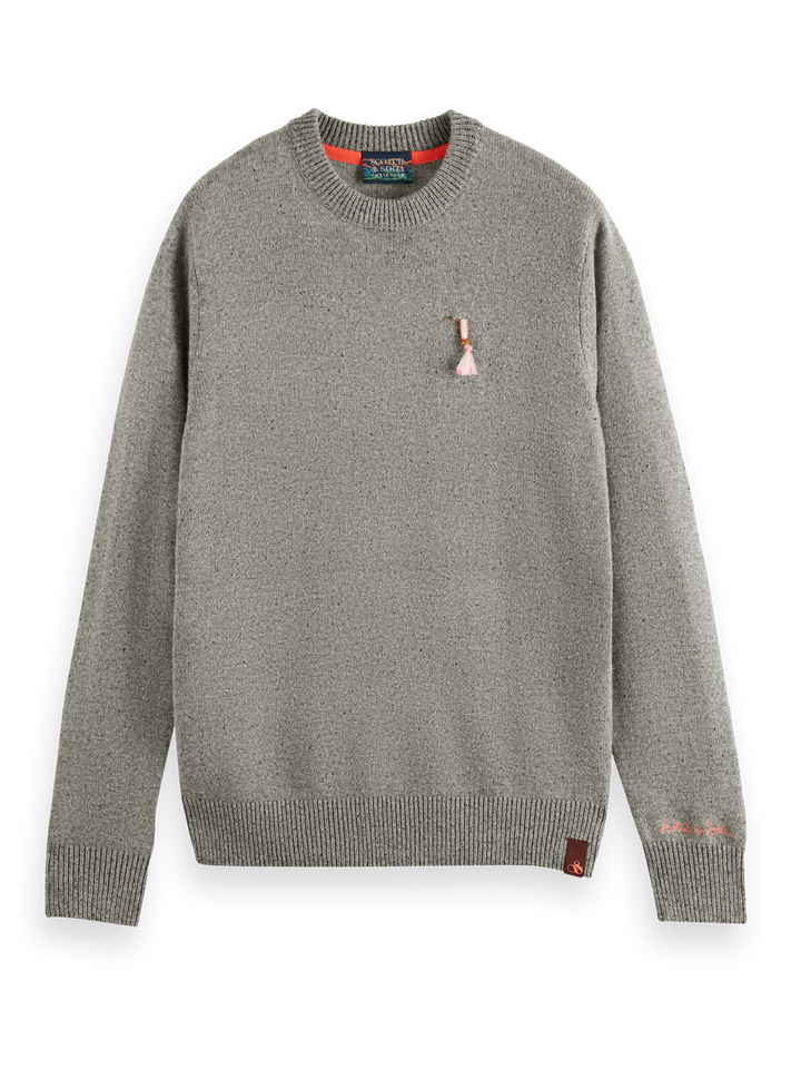 Speckled Wool Blend Pullover Combo B 0218 Grey | Buster McGee