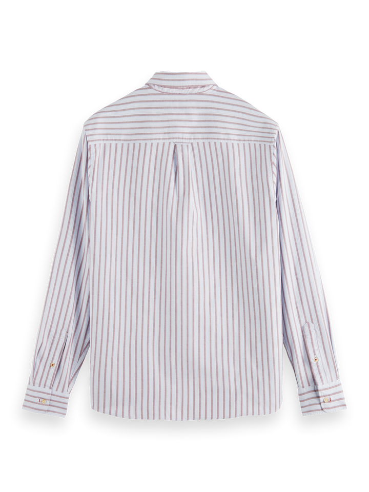 Striped Organic Cotton Oxford Shirt Combo C 0219 | Buster McGee