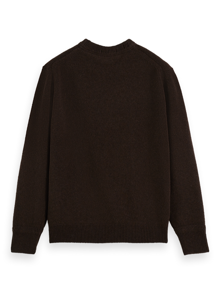 Recycled Wool Crewneck Sweater in Earth Melange | Buster McGee