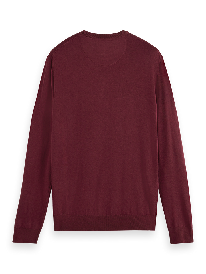 Essentials Ecovera Crewneck Sweater in Bordeuax Melange | Buster McGee