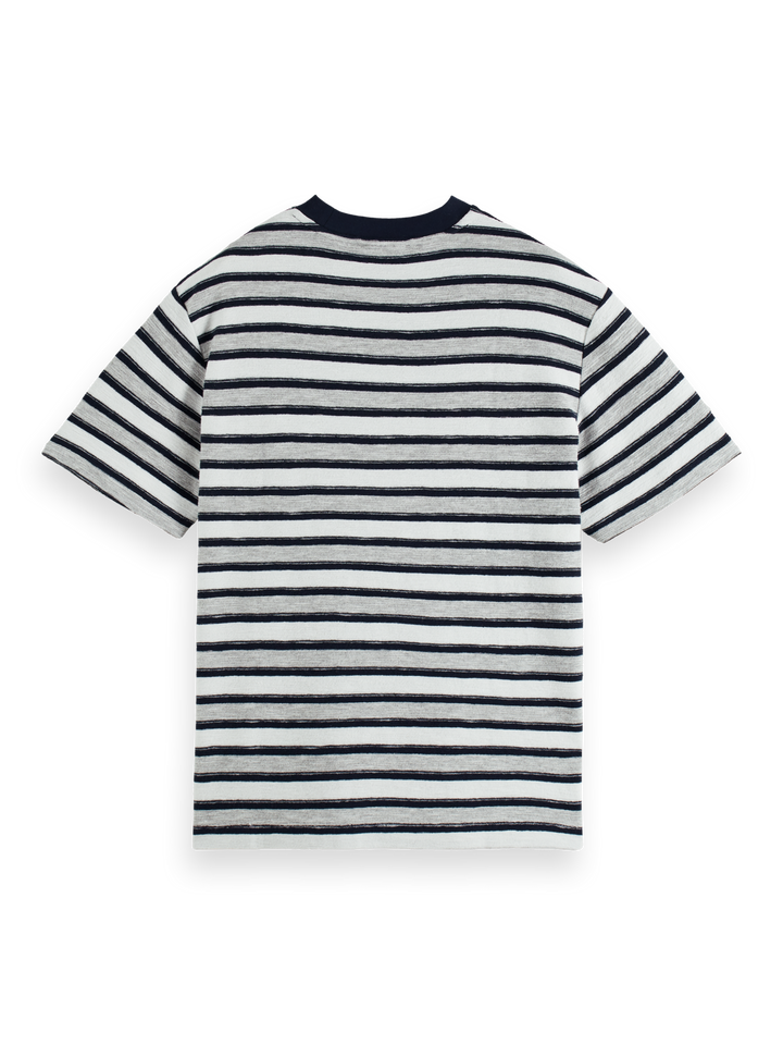 Striped Towelling Tee Shirt Combo A 0217 | Buster McGee