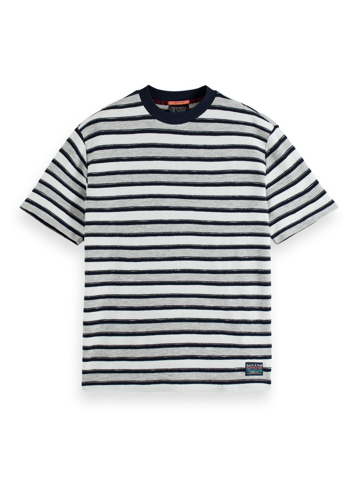 Striped Towelling Tee Shirt Combo A 0217 | Buster McGee