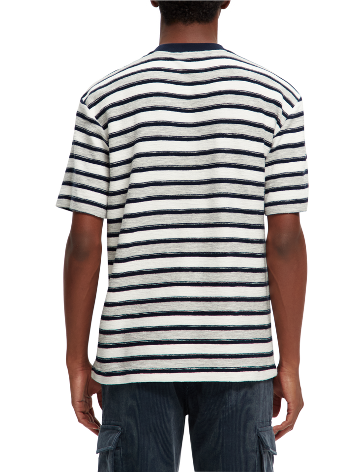 Striped Towelling Tee Shirt Combo A 0217 | Buster McGee