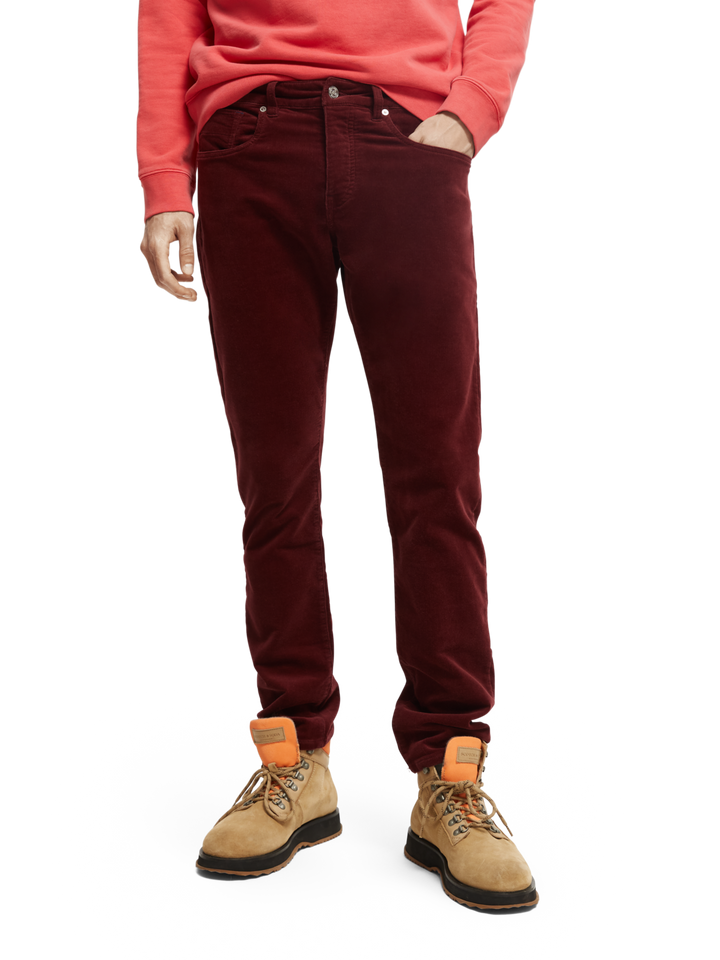 Garment Dyed Ralston Corduroy Pant in Bordeaux | Buster McGee