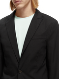 Organic Cotton Single-Breasted Blazer in Black | Buster McGee