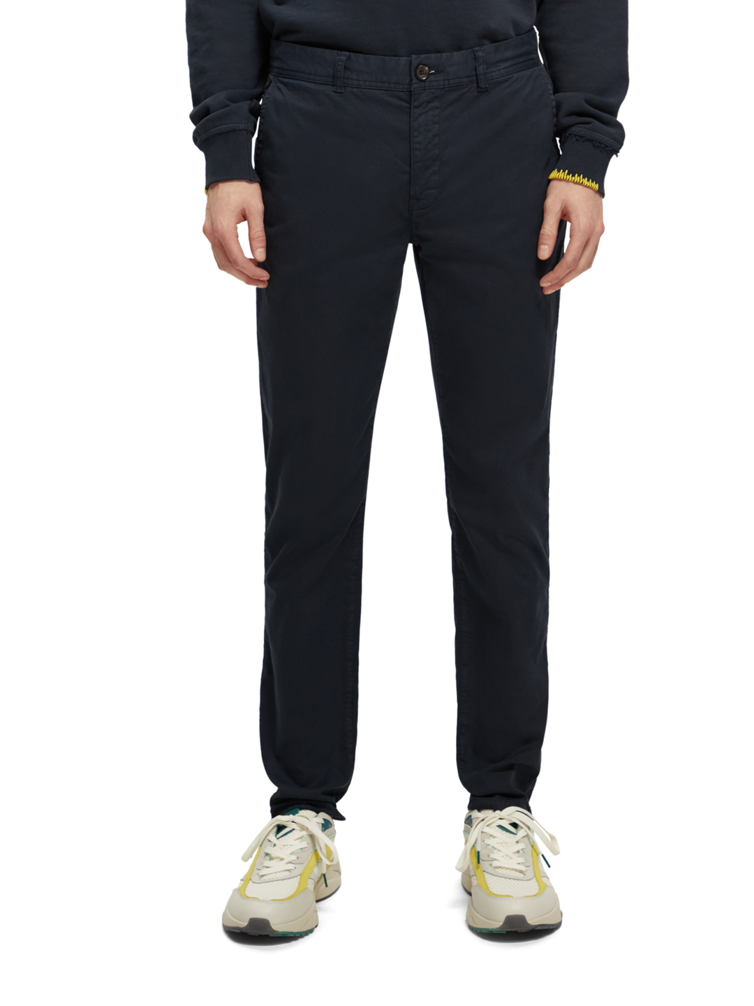 Mott Garment Dyed Pima Cotton Chino in Navy | Buster McGee Daylesford