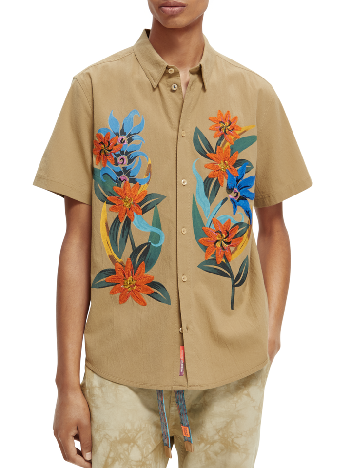 Embroidered Organic Cotton Shirt in Kit | Buster McGee