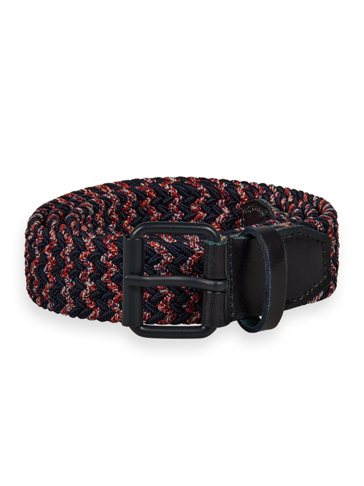 Braided Leather and Cord Belt in Night | Buster McGee Daylesford