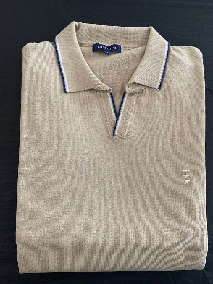 Florentino - Men's Polo Shirt in Khaki | Buster McGee