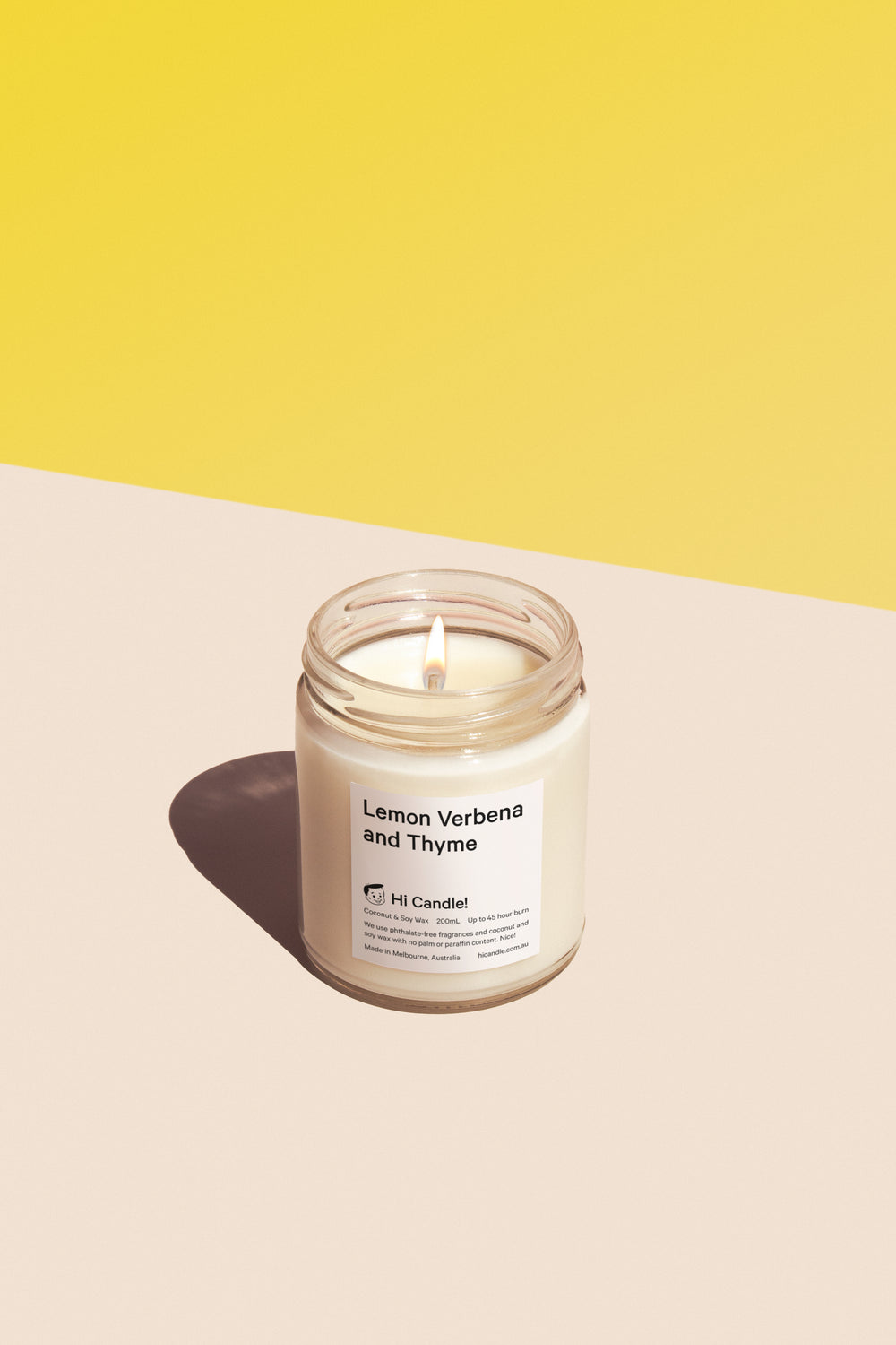 Hi Candle - Lemon Verbena and Thyme Soy Wax Candle | Buster McGee