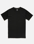 Mr Simple Reginald Tee in Black Front Flat Shot
