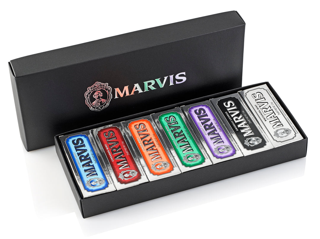 Marvis Black Black Gift Box 7 Flavours x25ml