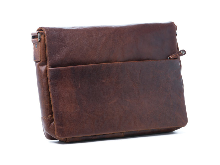 Oran Leather Jonathan Leather Satchel in Brown