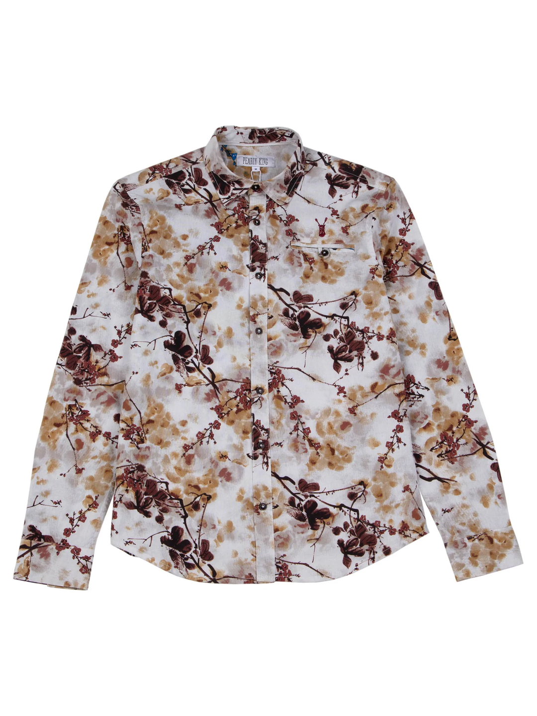 Pearly King - Bloom Long Sleeve Shirt in Clay | Buster McGee