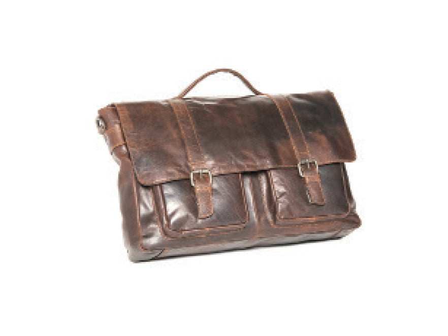 Oran Leather Emerson Leather Satchel in Brown