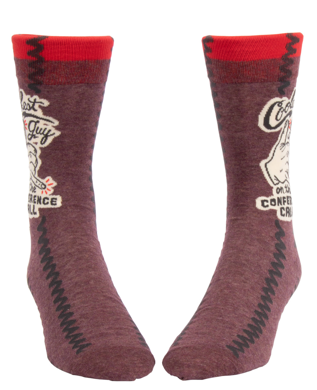 BlueQ - Men's Socks - Coolest Guy on the Conference Call