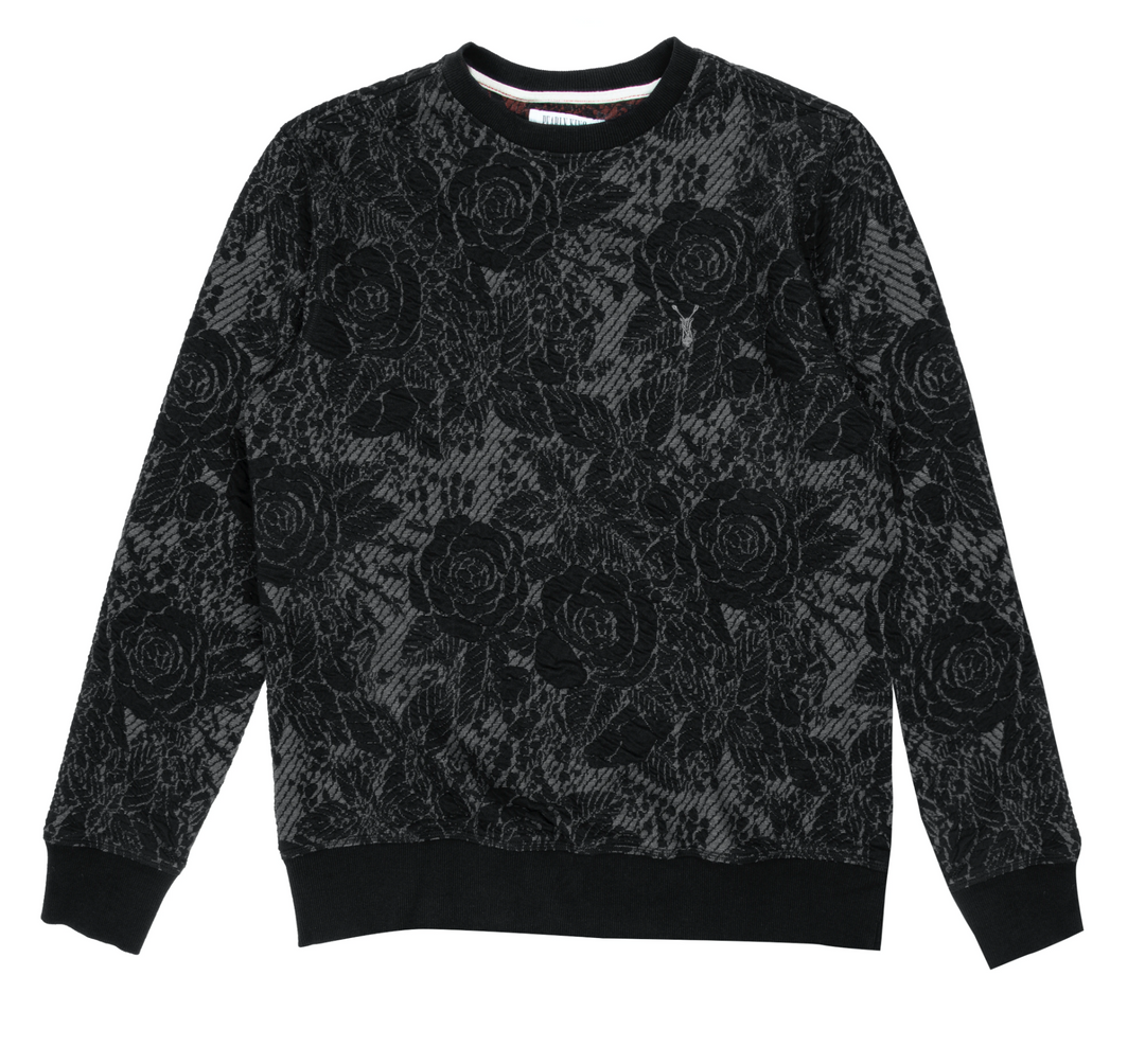Pearly King - Bristle Floral Crewneck Sweater in Black | Buster McGee Daylesford