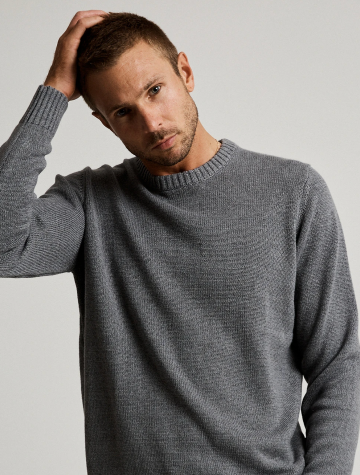 Mr Simple Standard Knit / Grey Marle | Buster McGee Daylesford