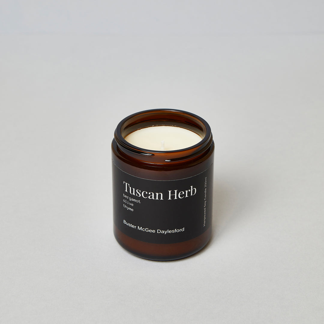 Tuscan Herb Soy Wax Candle | Buster McGee Daylesford