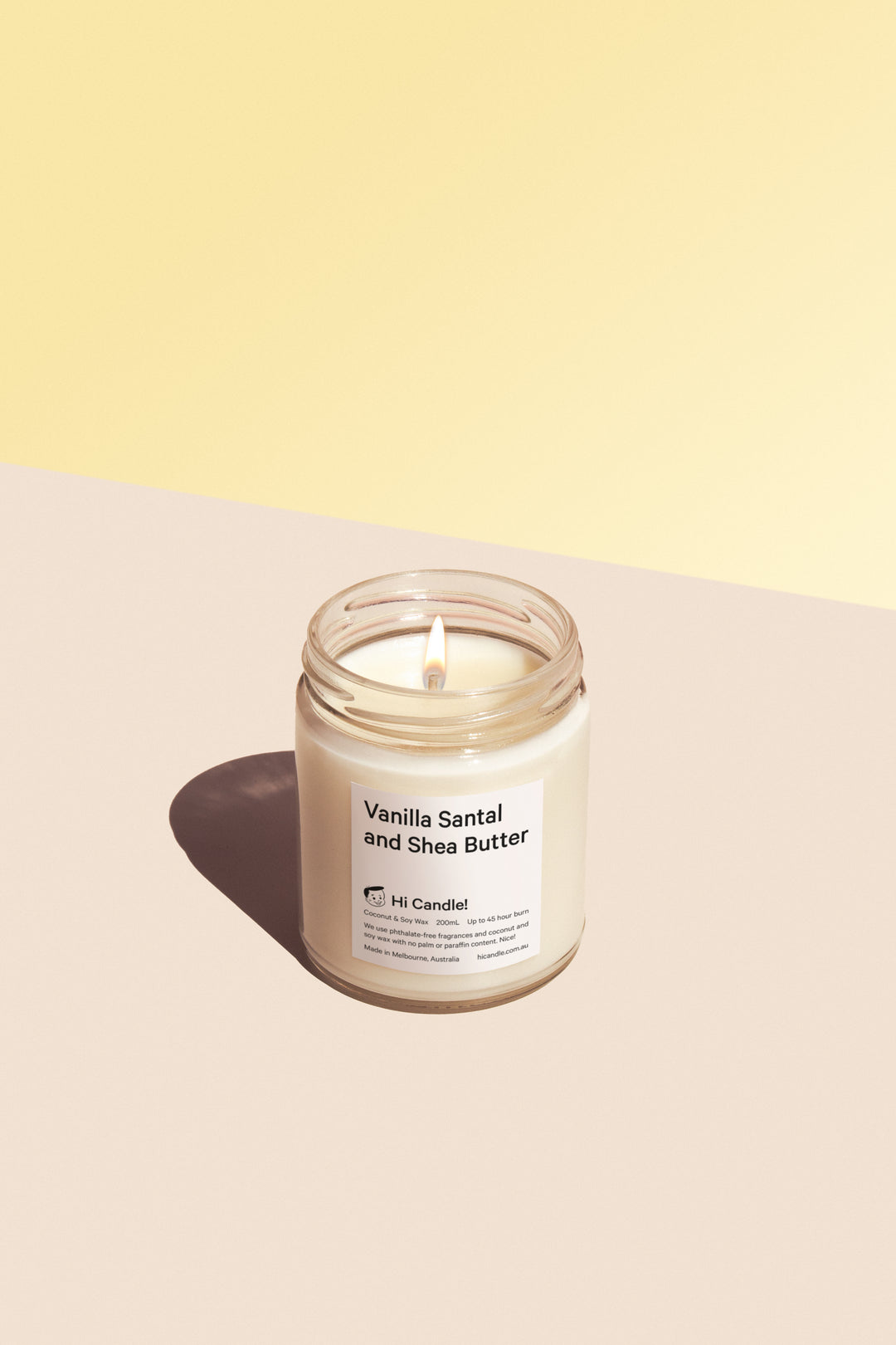 Hi Candle - Vanilla Santal and Shea Butter Soy Wax Candle | Buster McGee