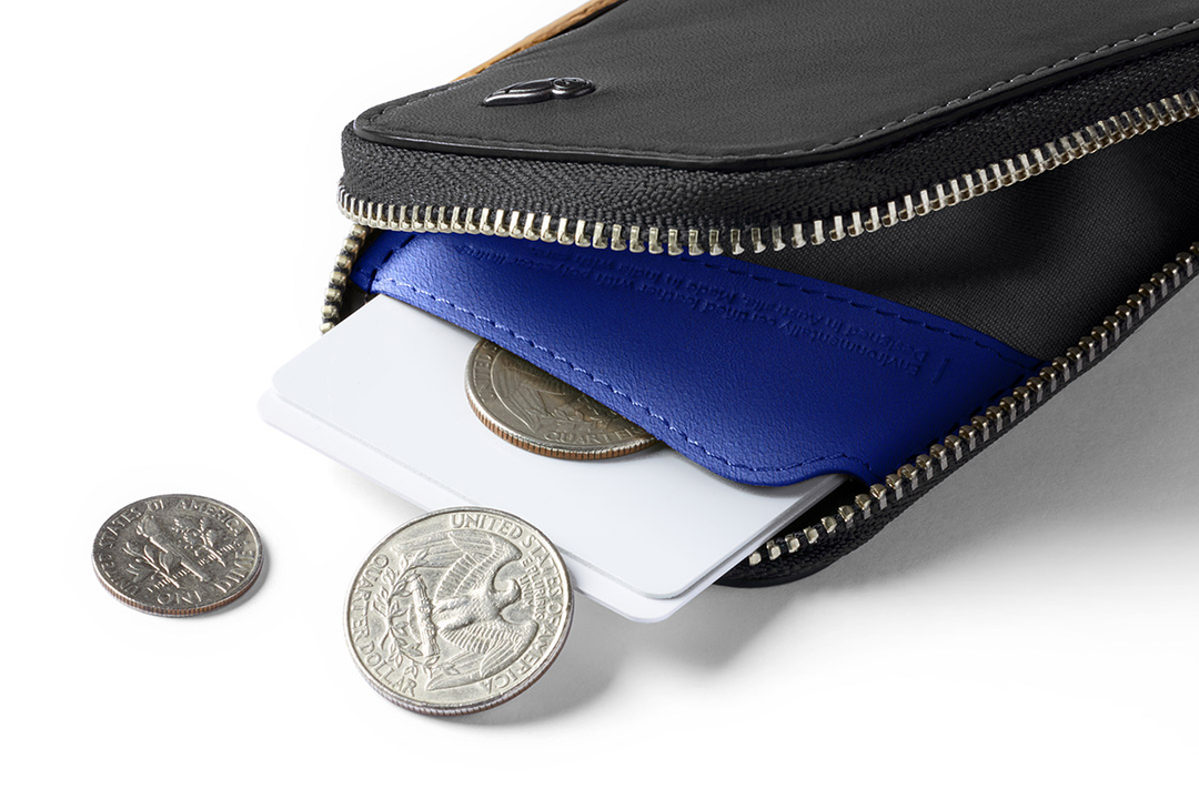 Bellroy - Card Pocket in Charcoal Cobalt | Buster McGee Daylesford