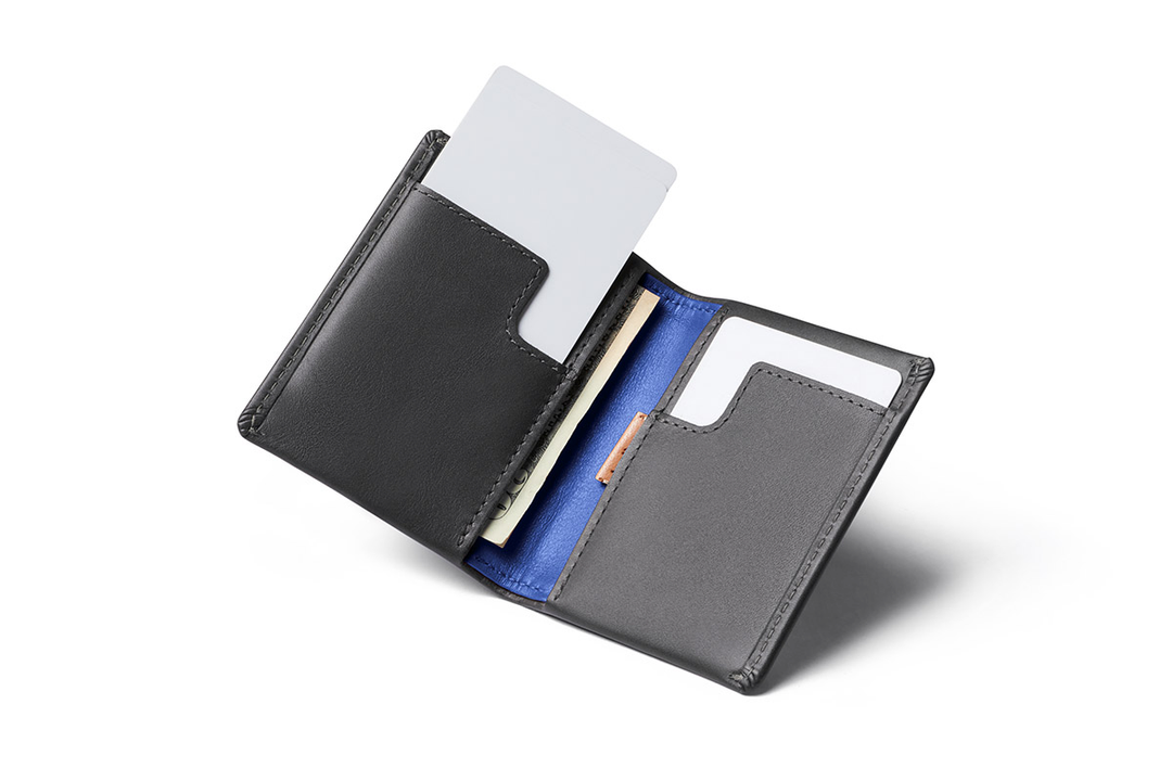 Bellroy - Slim Sleeve Wallet in Charcoal Cobalt | Buster McGee Daylesford
