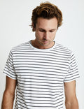 Mr Simple - Breton Stripe Tee in Black/White Stripes | Buster McGee
