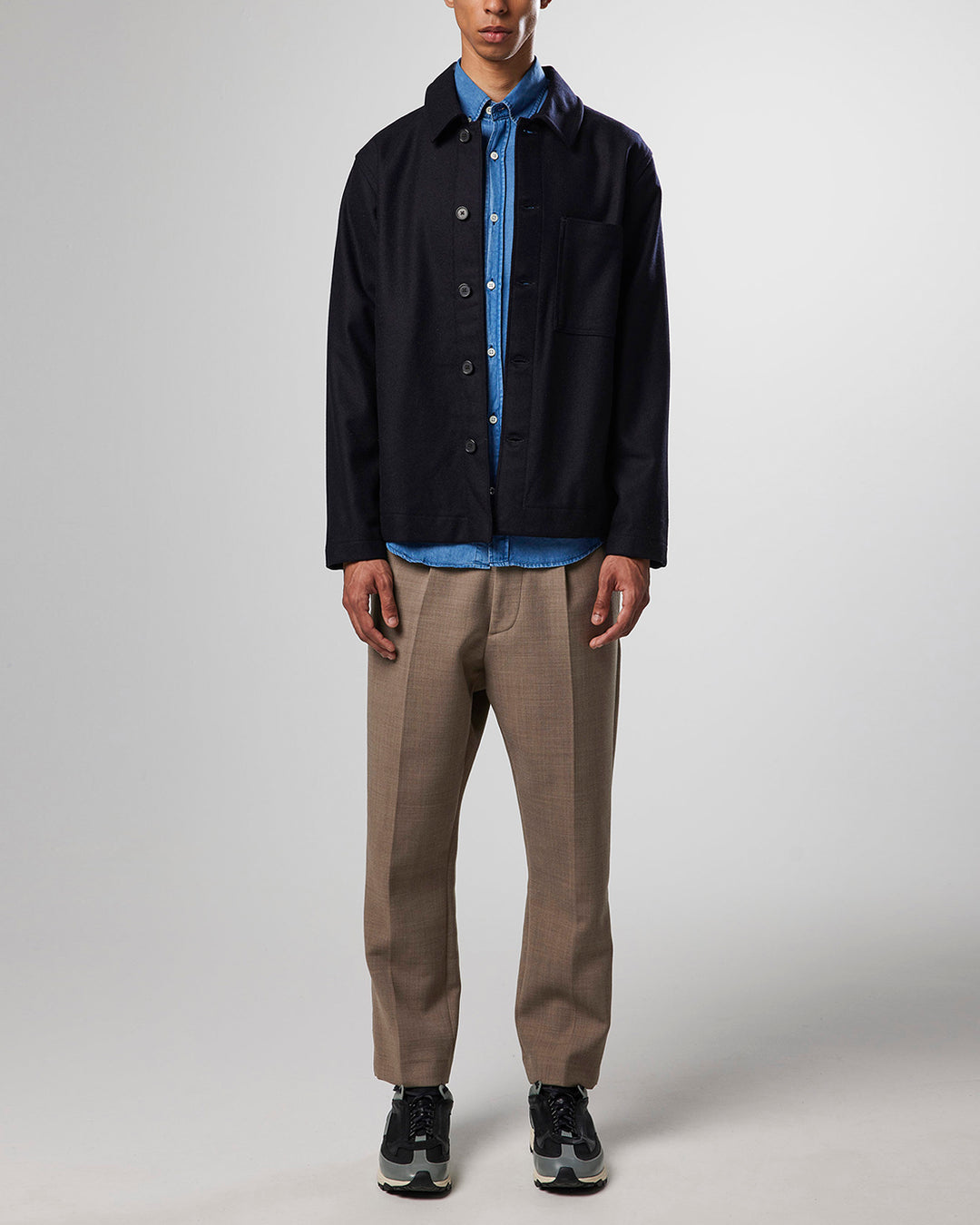 NN07 - Cruise 1698 Hybrid Jacket in Navy Blue | Buster McGee