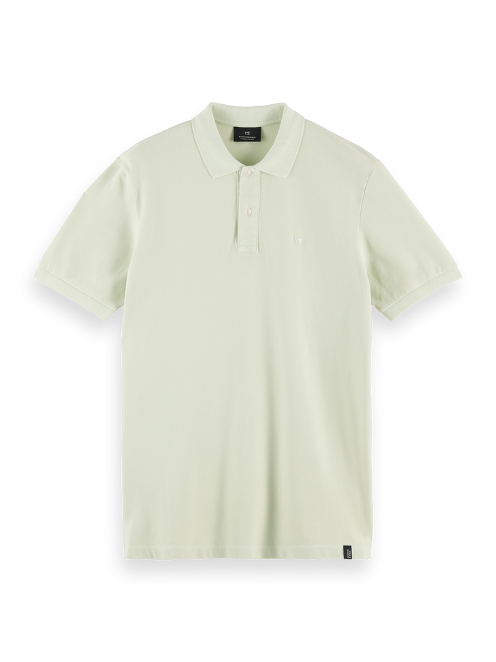 Garment Dyed Organic Cotton Pique Polo in Seafoam | Buster McGee