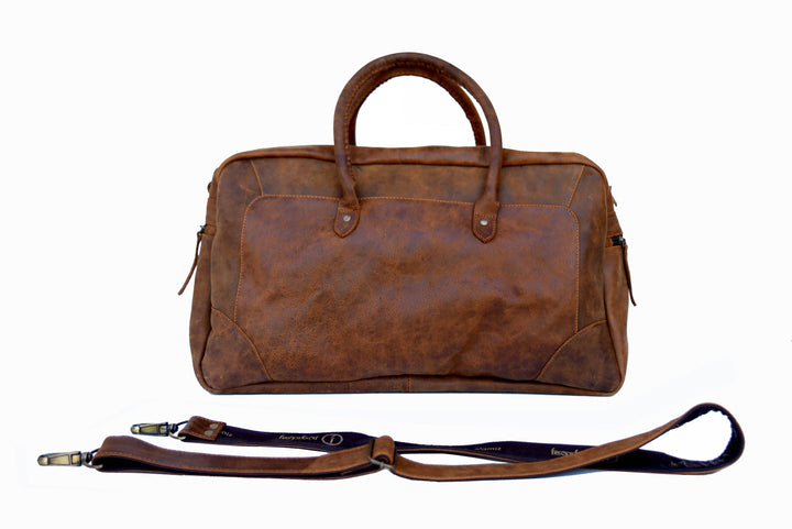 Classic Duffle - Leather Luggage Bag in Dusty Antique