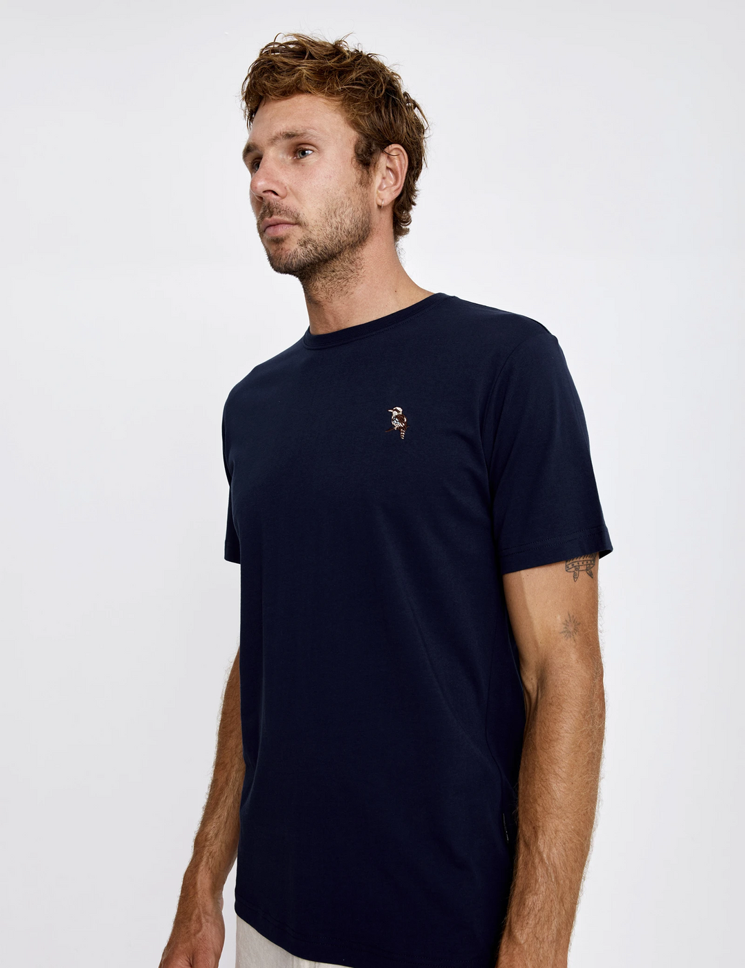 Mr Simple - Chapman Kookaburra Tee in Navy | Buster McGee Daylesford