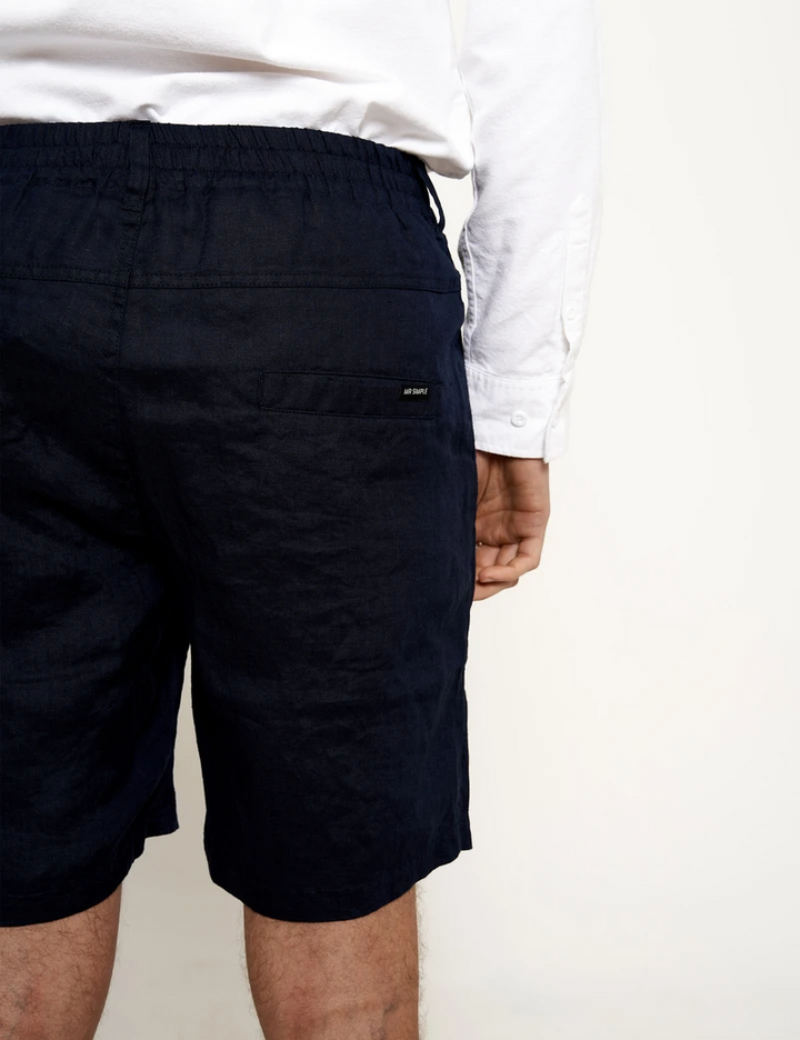 Mr Simple - Tanner 2.0 Linen Shorts in Navy | Buster McGee Daylesford