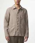 NN07 - Olav 1196 Linen Overshirt in Greige | Buster McGee