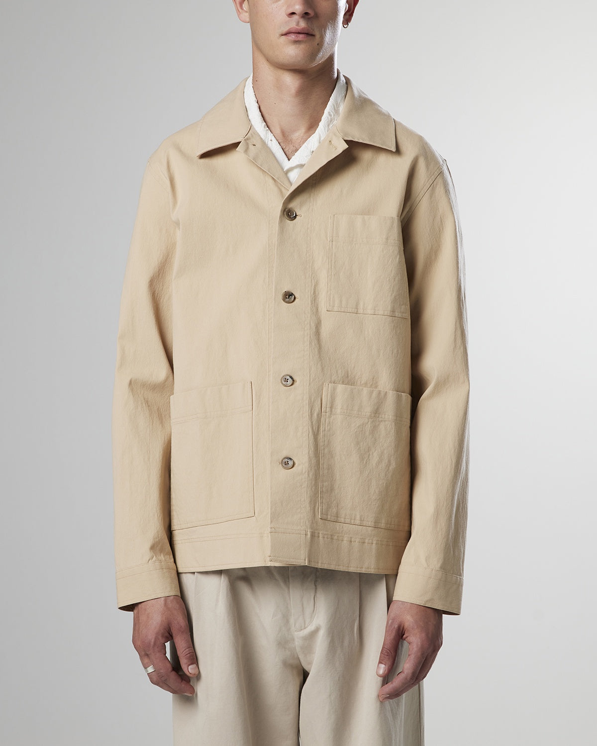 to　Knuth Marf 2way dad jacket 2way dad jacket(unisex)/greige | KNUTH MARF