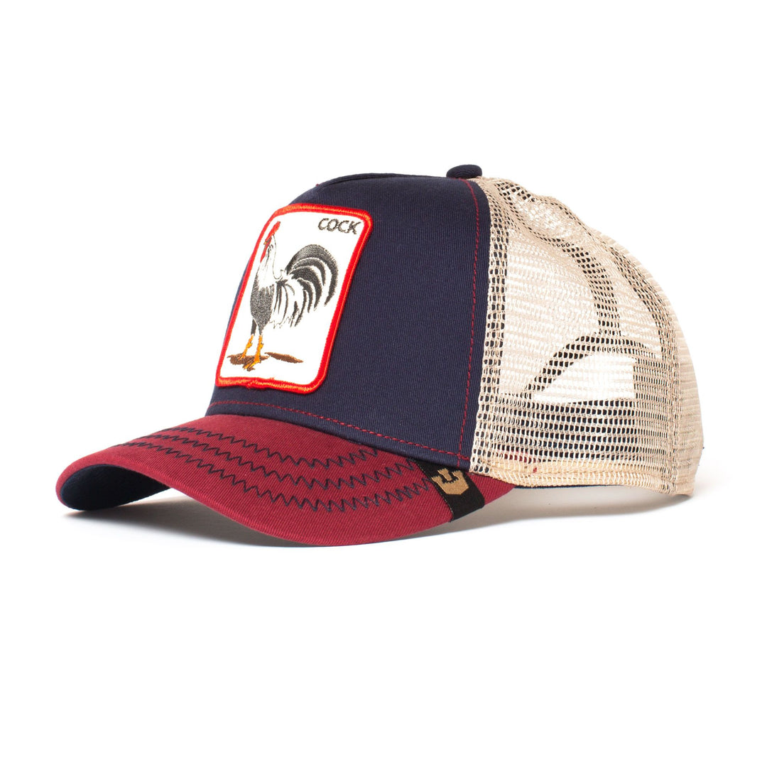 Goorin Bros All American Rooster Trucker Cap in Navy Buster McGee